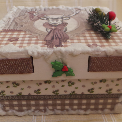 Caixa de Natal "Rena" / Christmas box "Reindeer"