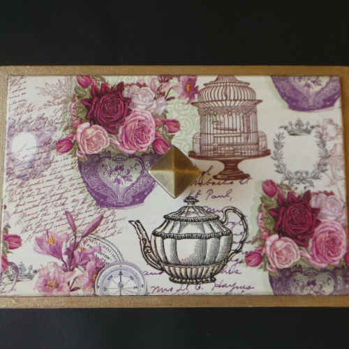 Caixa multiusos "Rosas vintage" / "Vintage roses" multipurpose box