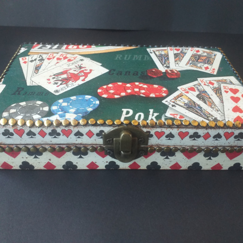 Caixa baralhos de cartas / Playing cards box