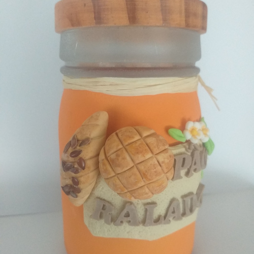 Frasco para pão ralado / Jar for breadcrumbs