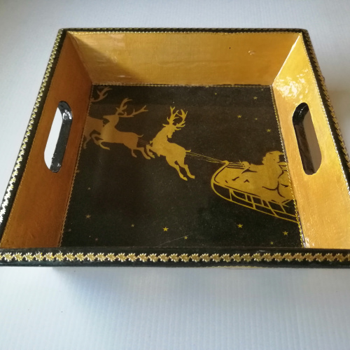Tabuleiro multiusos "Natal Dourado" / "Golden Christmas" Multipurpose tray