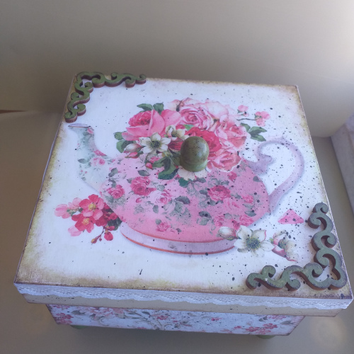 Caixa de chá "bule" / Traditional tea box "teapot"